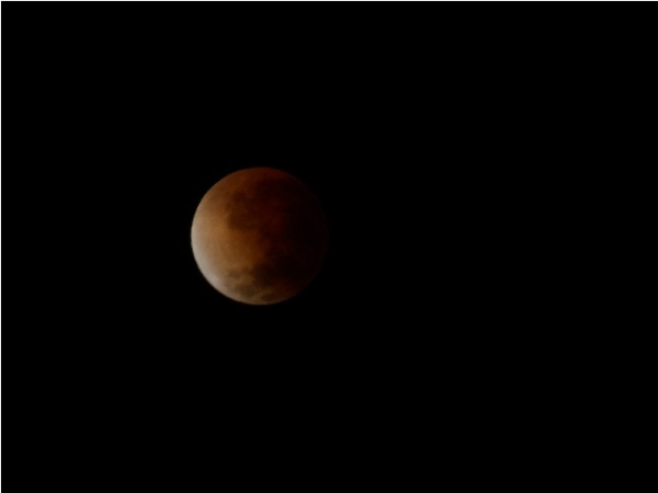 Eclipse Lunar de 15 de Abril em guas Claras/RS