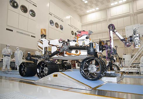 Jipe-Rob Curiosity em testes no JPL