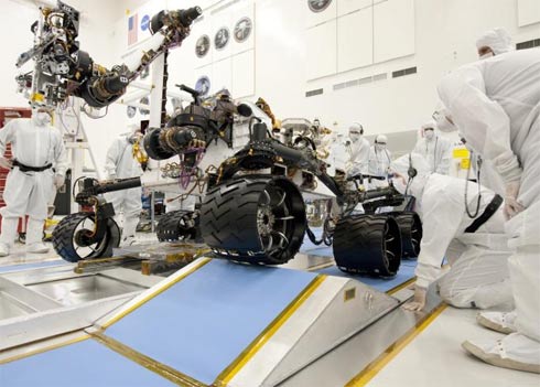Jipe-Rob Curiosity em testes no JPL (2)