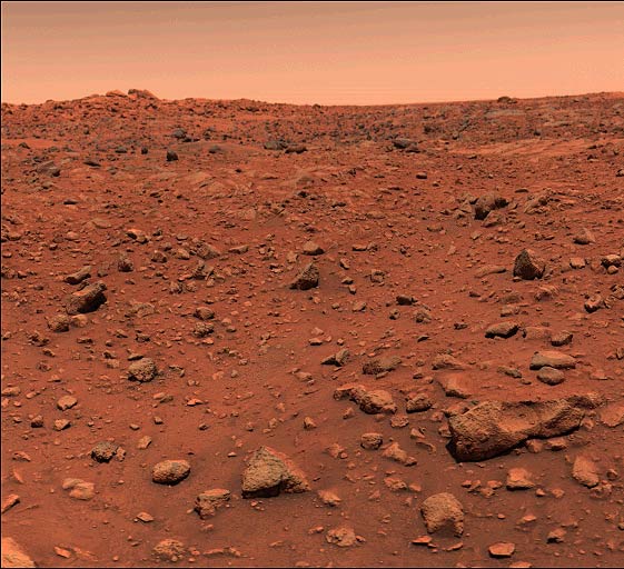Primeira foto da superfcie de Marte feita pela sonda Viking