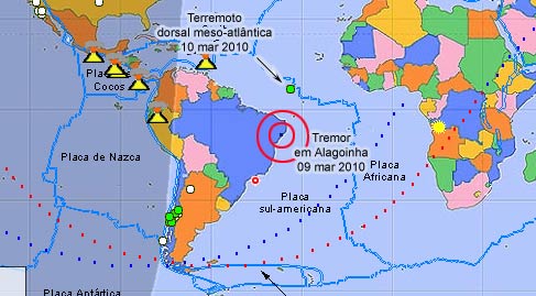 Painel Global mostra tremor de terra em Alagoinha, Pernambuco