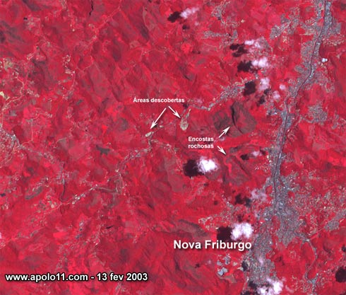 Imagem de satélite Nova Friburgo em 2003