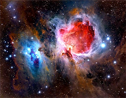 Nebulosa M42 e o trapézio de estrelas