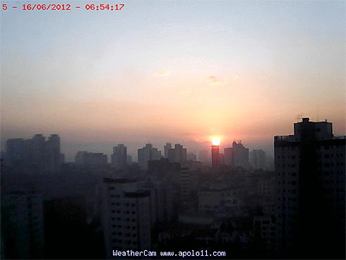Cmera do tempo mostra o Sol nascendo em So Paulo