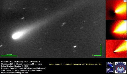 Cometa ISON em 1 de outubro de 2013