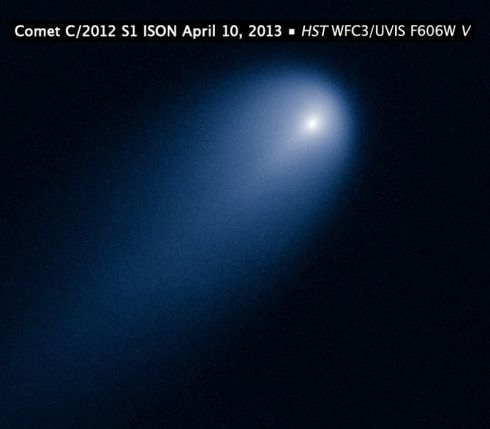 Cometa ISON registrado pelo Hubble