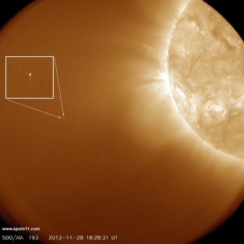 Cometa ISON visto pela sona SDO