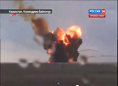 Exploso de foguete russo