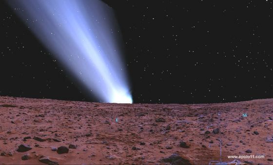 Aproximao hipottica do cometa Siding Spring