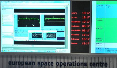 Spike mostra o momento em que a nave Rosetta saiu do estado de hibernao