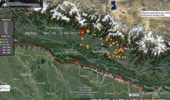 Sismicidade no Nepal