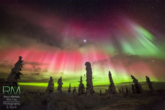 Aurora no Alasca - tempestade solar