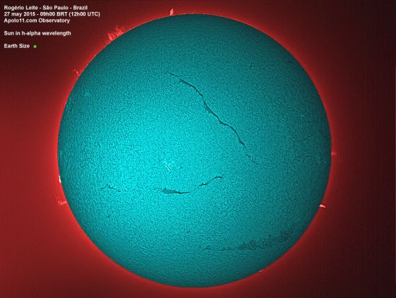 Gigantesco filamento solar