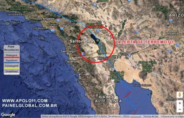 Alerta de Terremoto no California