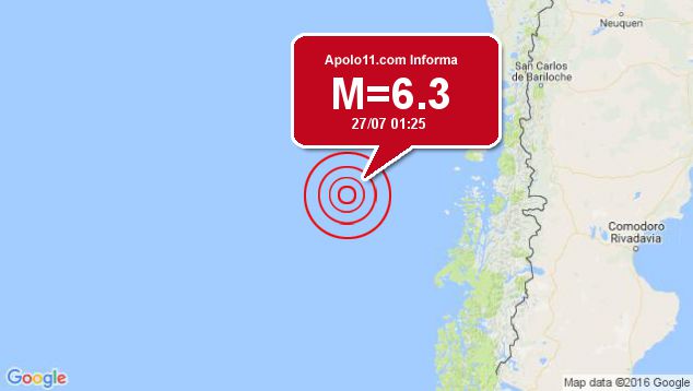 Forte terremoto sacode na regio do Chile, em local incerto