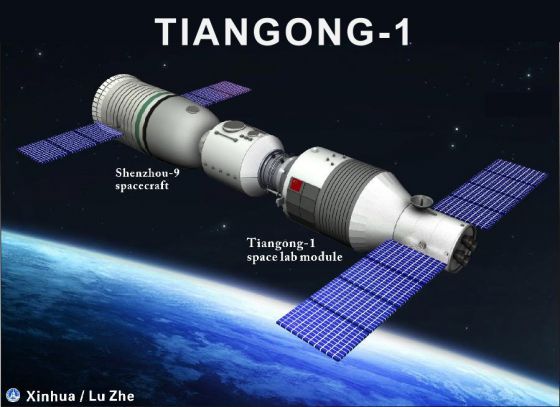 Estacao espacial chinesa Tiangong-1estapa