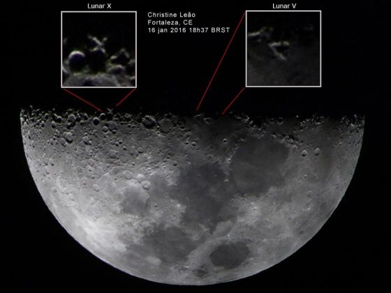 X Lunar registrado por Christine Leao