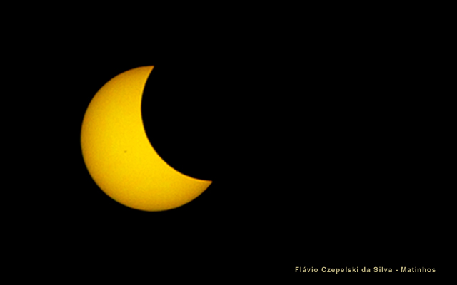 Eclipse solar em Matinhos
