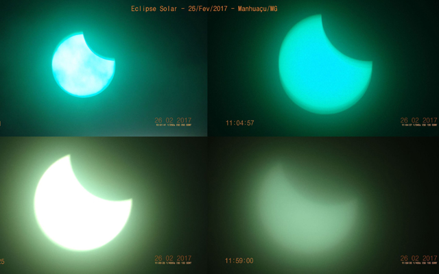 Eclipse solar em Manhucu