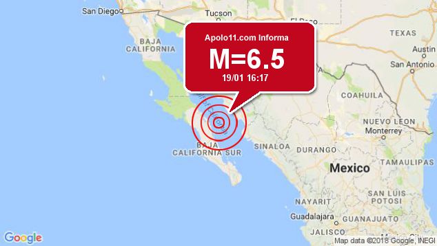 Forte terremoto atinge Mxico, a 69 km de Loreto
