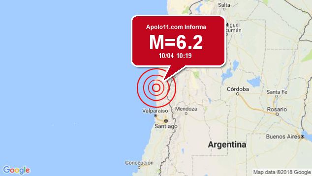 Forte terremoto sacode Chile, a 54 km de Ovalle
