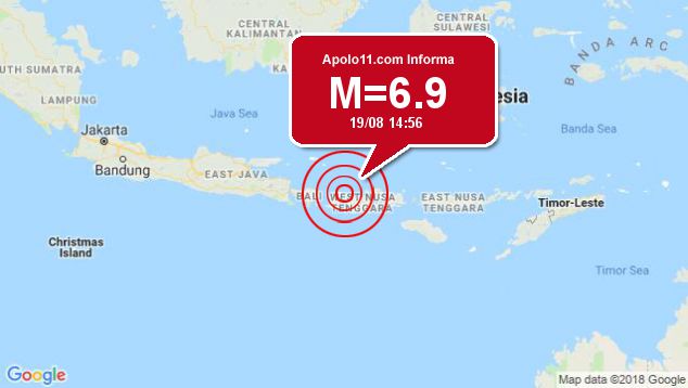 Forte terremoto sacode Indonsia, a 4 km de Belanting