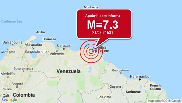 Forte terremoto sacode Venezuela, a 22 km de Irapa