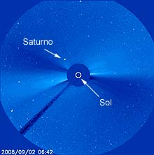 satlite Soho: Conjuno Sol-Saturno