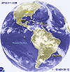 Imagem de sat�lite das am�ricas
