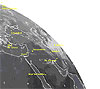 Imagem de sat�lite do Oriente M�dio