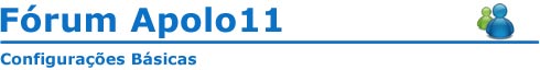Configure sua conta