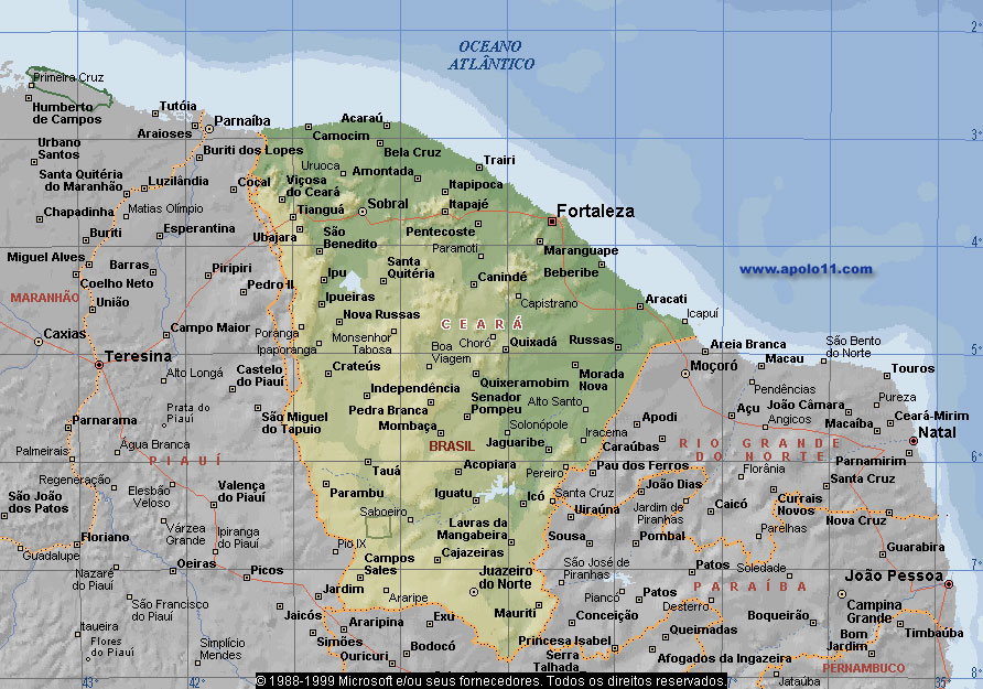 Mapa do Cear