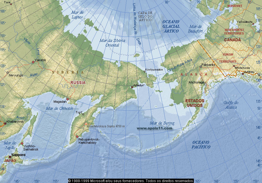 Mapa do Pacfico Norte