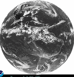 real time satellite image from americas