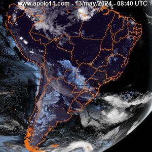 imagem de satlite da Amrica do Sul e Brasil