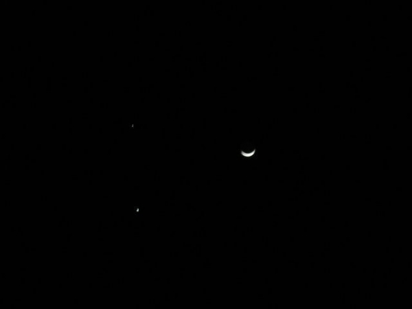 Lua Venus e Júpiter