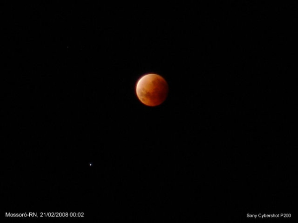 Eclipse lunar em Mossoró, RN