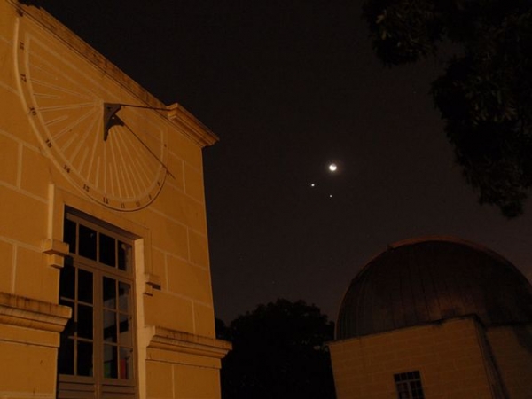 Conjunção da Lua, Vênus e Júpiter