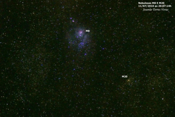 Nebulosas M8  e  M20