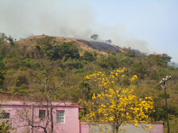 Incendio florestal em Águas da Prata/SP