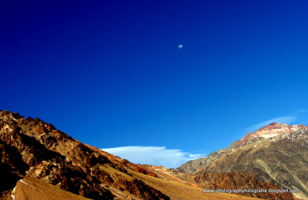 A lua e os Andes