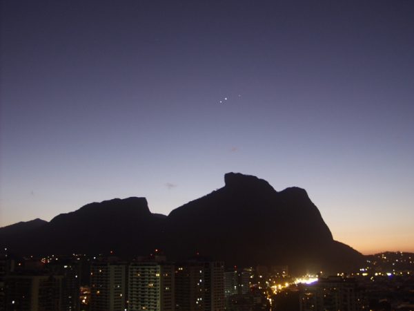Nova observação de conjunção planetária - Barra da Tijuca, Rio de Janeiro
