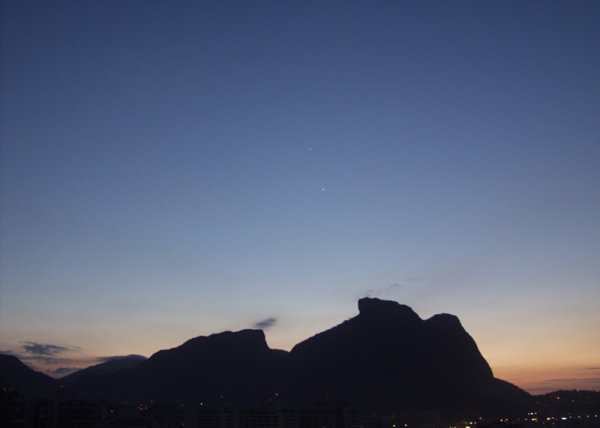 Conjunção planetária - Barra da Tijuca, Rio de Janeiro