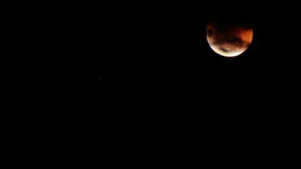 Eclipse Lunar e plutão em Areia Branca-RN