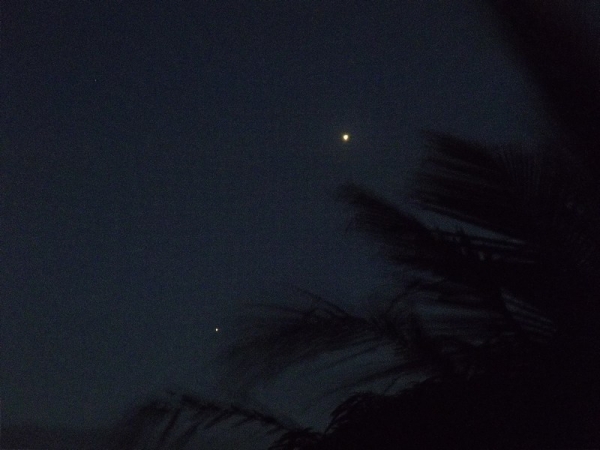 Vênus e Mercúrio em Carajás, PA.