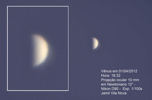 Venus em 1º de abril