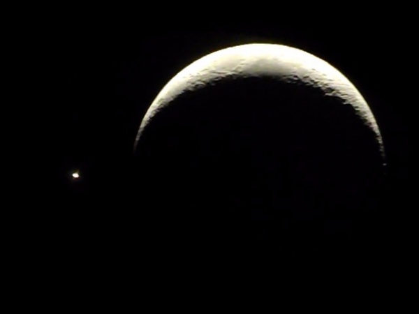 Conjunção Lua e Vênus 08-09-2013
