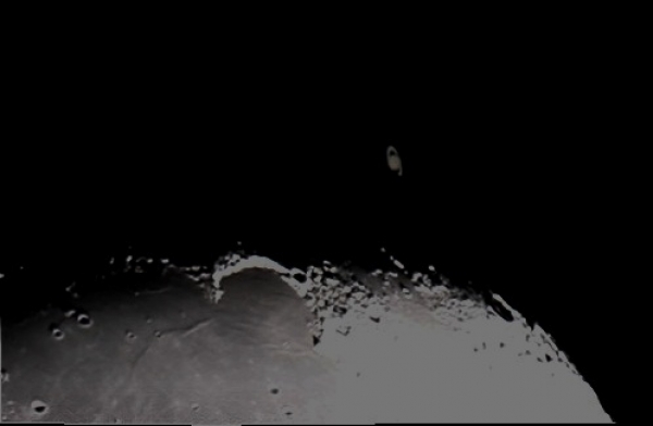 Ocultação de Saturno pela Lua dia 08/07/2014.