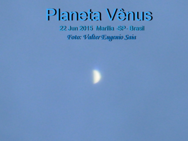 Planeta Vênus visto de Marília -SP- Brasil