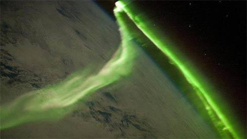 Aurora Austral vista pela Estação Espacial Internacional